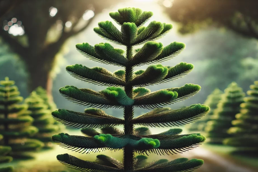 is norfolk island pine an monocot or dicot